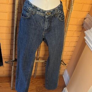 WOMENS petite Blue Denim LV monogram jeans